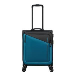 American Tourister Daring Dash Spinner S EXP black/blue Zachte koffer