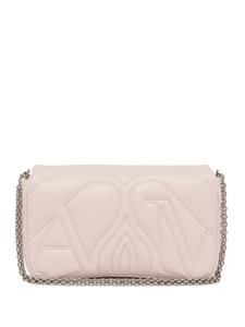 Alexander McQueen small The Seal lambskin shoulder bag - Roze