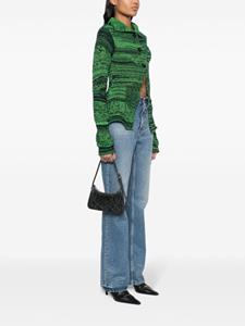 Acne Studios Platt leren schoudertas - Zwart