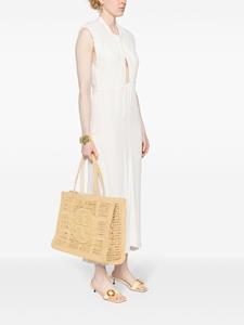 Tory Burch Ella gehaakte shopper - Beige