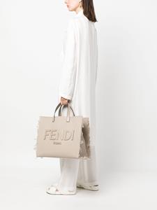 FENDI FF shopper met jacquard - Grijs