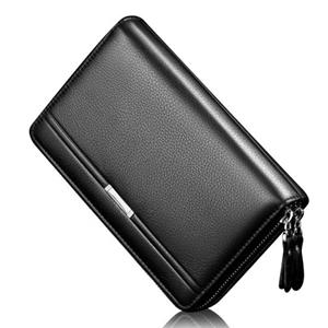 Wonder Pocket Mode Faux Leather Men Clutch Bag Grote Capaciteit Kaart Cash Houder Lange Portemonnee