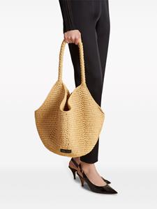 KHAITE Lotus raffia shopper - Beige