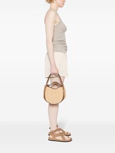 Wandler Lin straw mini bag - Beige