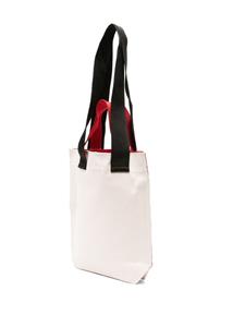 Plan C Shopper met logo applicatie - Beige