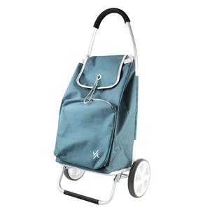 AMIG Boodschappentrolley - 50 liter - aluminium frame - groen - 45 x x 95 cm -