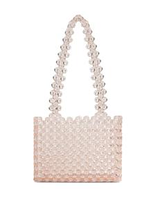 0711 Maia beaded tote bag - Roze