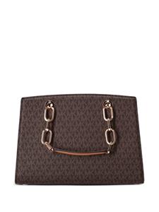 Michael Kors monogram pattern chain two-way tote bag - Bruin