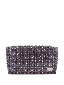 0711 Carla beaded clutch bag - Blauw