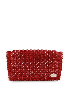 0711 Carla beaded clutch bag - Rood