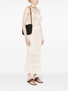 IBELIV Asa raffia shoulder bag - Zwart