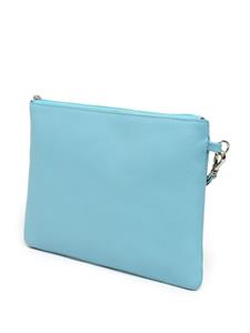 Sarah Chofakian Gal leather clutch bag - Blauw