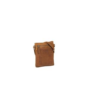 Justified Bags Nynke Leren Top Zip Schoudertas Cognac