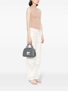 Courrèges Reedition leather tote bag - Grijs