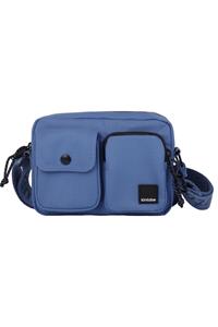 Kintobe Damen vegan Tasche Mini Miles Sturm Blau