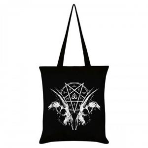 Grindstore geit schedel pentagram draagtas