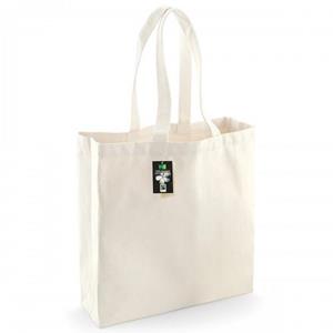 Westford Mill Klassieke katoenen shopper van  (21 Liter) (Pak van 2)