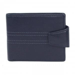 Eastern Counties Leather Eastern Counties lederen unisex volwassen Max gevouwen lederen portemonnee met stikseldetail