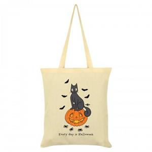 Pertemba FR - Apparel Griezelige kat elke dag is Halloween draagtas