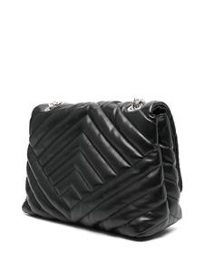 Armani Exchange Schoudertas met logoplakkaat - Zwart