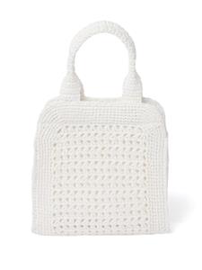 Miu Miu Gehaakte shopper - Wit