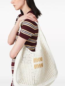 Miu Miu Gehaakte handtas - Wit