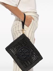 Tory Burch Ella crochet clutch bag - Zwart