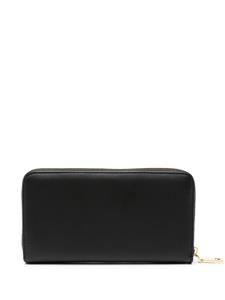 Love Moschino sequined-logo zipped wallet - Zwart