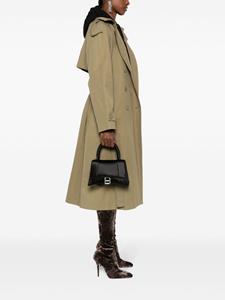 Balenciaga small Hourglass satin tote bag - Zwart