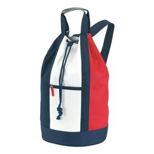 Merkloos Duffel reiszak rood/wit/blauw 50 cm -