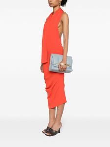 Victoria Beckham Puffy Chain leather clutch bag - Blauw
