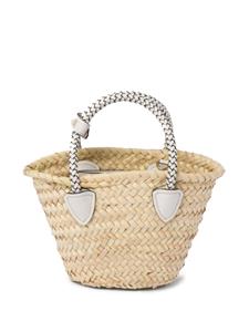 Miu Miu Geweven shopper - Beige