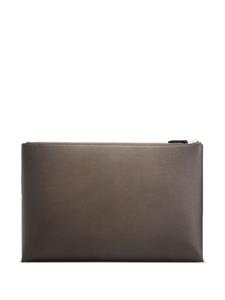 Santoni Leren laptoptas - Bruin