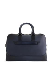 Santoni Leren laptoptas - Blauw