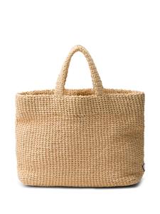 Prada small Crochet tote bag - Beige