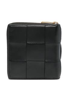 Bottega Veneta small Cassette leather wallet - Zwart