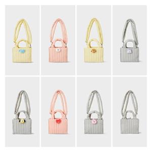 LINE FRIENDS BT21 Face Doll Badge Quilted 2-Way (Tote bag/Cross bag) Bag (7 Options)