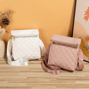 Junyixin PU Leather Shoulder Bag Solid Color Sling Bag Stylish Phone Bag Purse  Women Girls