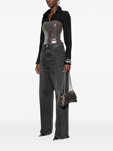 Balenciaga small Crush leather shoulder bag - Bruin