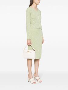 Elisabetta Franchi Souple kleine schoudertas - Beige