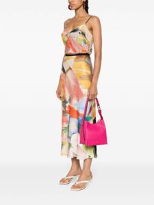 Furla Nuvola leren schoudertas - Roze