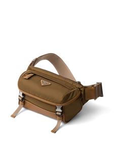 Prada Re-Nylon schoudertas van saffiano leer - Bruin