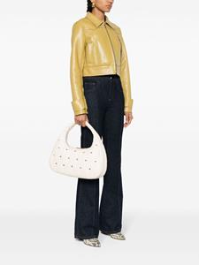 Elisabetta Franchi Grote shopper met diamantvormige voering - Wit