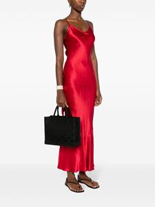 Elisabetta Franchi Shopper met logo-jacquard - Zwart
