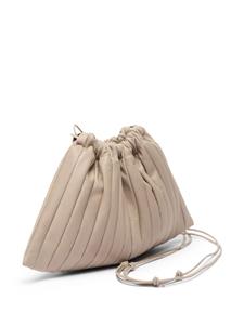 Marsèll Arriccio pleated leather clutch - Beige