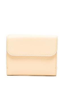 Chloé tri-fold leather wallet - Geel