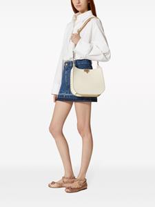 Valentino Garavani Rockstud leren schoudertas - Beige