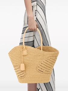 Ferragamo Canvas cut-out tote bag - Beige