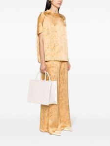 Elisabetta Franchi large Bold monogram tote bag - Wit