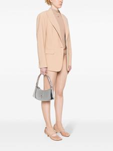 Mugler Zenith leather shoulder bag - Zilver